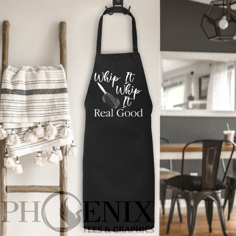 Cute Apron - Whip It Real Good - Cute Baker Apron - Gifts For Mom - Mo